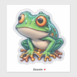 Frogy Friends Stickers für alle Froschliebhaber Aufkleber