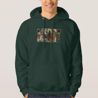 FROH – Weihnachtszeichen-Buchstaben-Kunst Hoodie