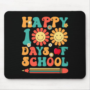 Frohe 100. Schultag Lehrer Groovy - 100 Tage Mousepad