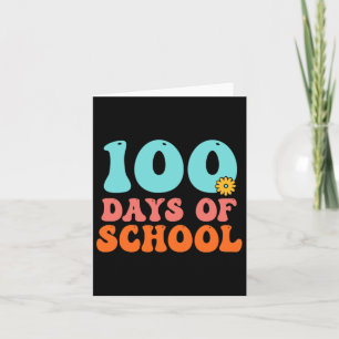 Frohe 100. Schultage 100 Schultage unterrichten Karte