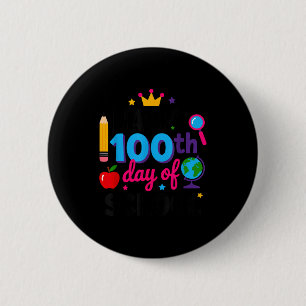 Frohe 100. Schultage 100 Tage schlauer Lehrer Button