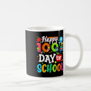 Frohe 100. Schultage 100 Tage Schule lehren Kaffeetasse