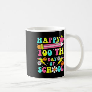 Frohe 100. Schultage 100 Tage Schule Lehren Kaffeetasse