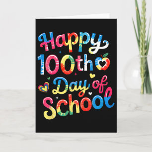 Frohe 100. Schultage Lehrer 100 Tage schlauer Karte