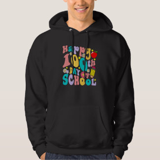 Frohe 100. Schultage Lehrer Kinder Kind Glücklich Hoodie