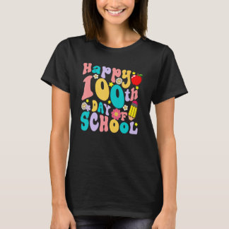 Frohe 100. Schultage Lehrer Kinder Kind Happ T-Shirt