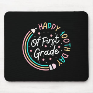 Frohe 100. Tag 1. Klasse Retro 100 Tage Schule Mousepad