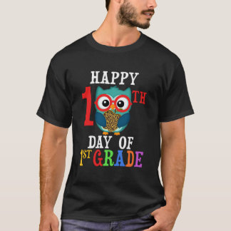 Frohe 100. Tag der ersten Klasse Eulen-Lehrer und T-Shirt