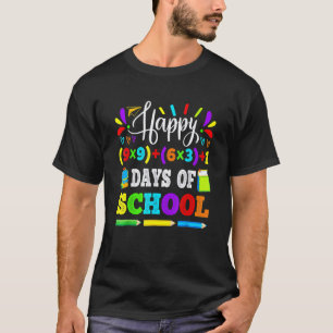 Frohe 100 Tage Schule 100. Mathe-Gleichung Lehren T-Shirt