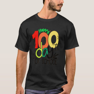 Frohe 100 Tage Schule 100. Tag der Schule Lehren T-Shirt
