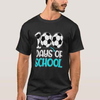 Frohe 100 Tage Schule 100. Tag Fußball-Lehrer T-Shirt