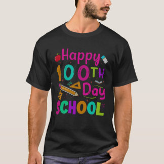 Frohe 100 Tage Schule Lehrer Kinder 100. Tag o T-Shirt