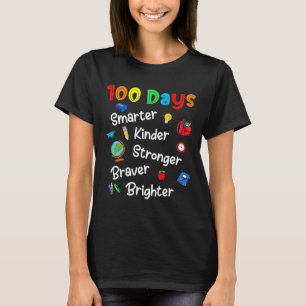 Frohe 100 Tage Schule Lehrer Kinder Jungen Mädchen T-Shirt