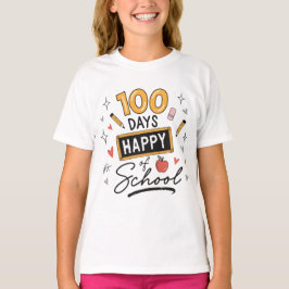 Frohe 100 Tage Schule Lehrer Kindergarten T-Shirt