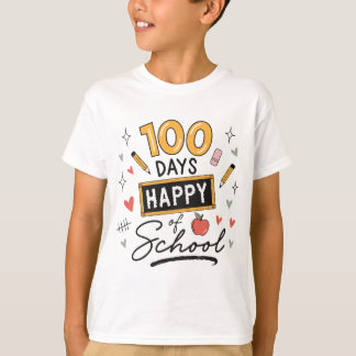 Frohe 100 Tage Schule Lehrer Kindergarten T-Shirt