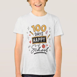 Frohe 100 Tage Schule Lehrer Kindergarten Tri-Blend Shirt