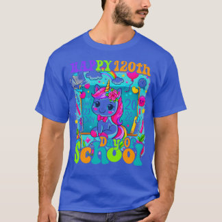 Frohe 120. Schultage Süßes Einhorn Kinder 120 Tage T-Shirt