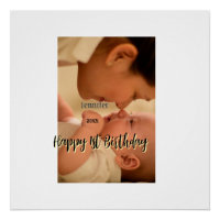 Frohe 1. Geburtstag Kinder Baby Mutter schwarz gel