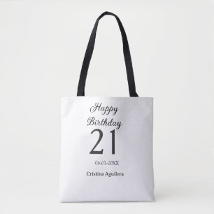 Frohe 21. Geburtstag fettschrift einfache Namen mi