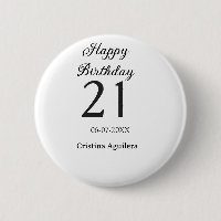 Frohe 21. Geburtstag fettschrift einfache Namen mi