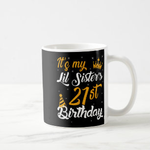 Frohe 21. Geburtstag meiner kleinen Schwester 2004 Kaffeetasse