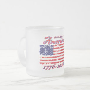 Frohe 250. Amerika Mattglastasse