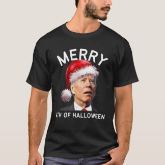 Frohe 4. Halloween Funny Joe Biden Weihnachten 8 T-Shirt