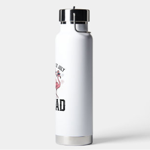 Frohe 4. Juli Flamingo Squad Vektordesign_1 Trinkflasche