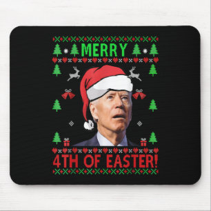 Frohe 4. Osterfest Joe Biden Weihnachten Mousepad