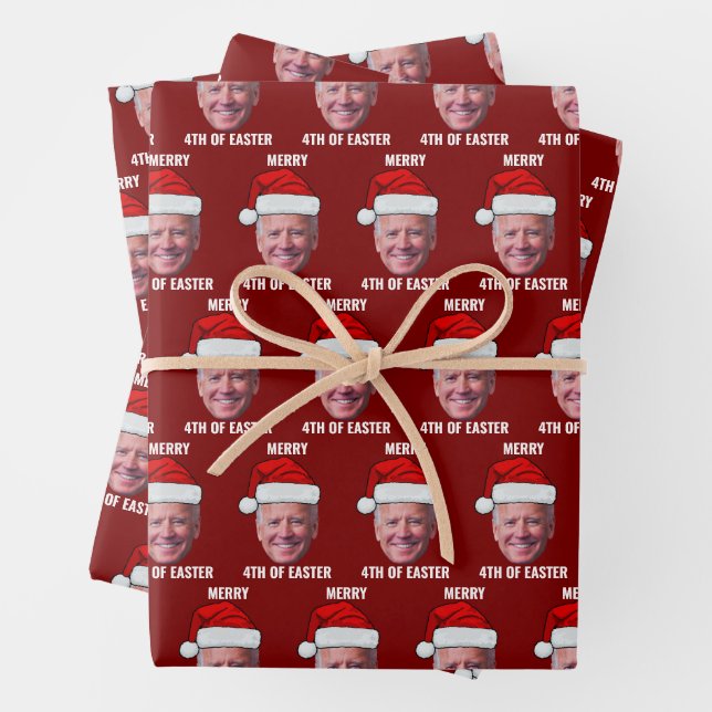 Frohe 4. Ostern Weihnachten Geschenkpapier Set (Beispiel)