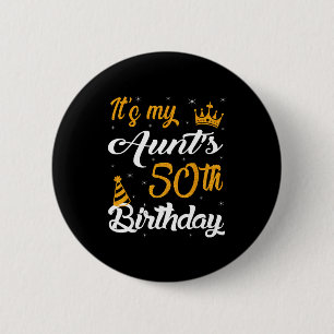 Frohe 50. Geburtstag meiner Tante 1975 50 Jahre al Button