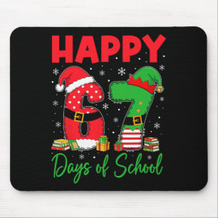 Frohe 67 Schultage Six Seven 67 Weihnachten San Mousepad