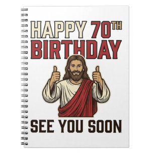 Frohe 70. Geburtstag Wir sehen uns bald Vintage-Sh Notizblock
