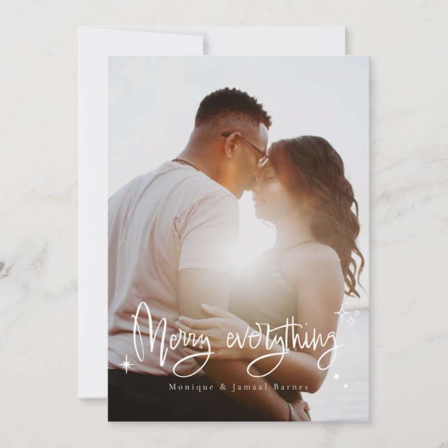 Frohe Alles Familie Weihnachten Weihnachtskarte (Vorderseite)