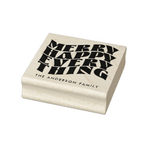 Frohe Alles Groovy Weihnachten Gummistempel
