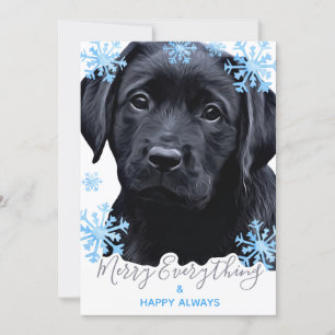 Frohe alles Schwarze Labrador Weihnachten