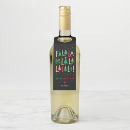 Frohe Bäume Weihnachten Flaschenanhänger