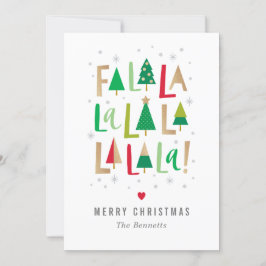 Frohe Bäume Weihnachtsfotokarte Feiertagskarte