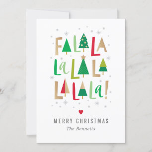 Frohe Bäume Weihnachtsfotokarte Feiertagskarte