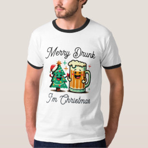 Frohe Betrunkene Weihnachten T-Shirt