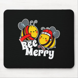 Frohe Biene _ Süße Honigbienen Weihnachtsmann _ We Mousepad