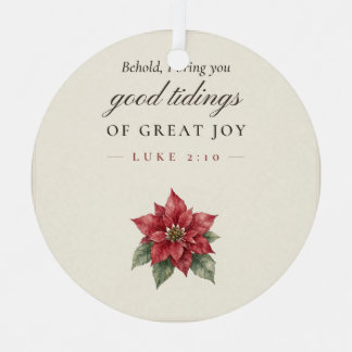 Frohe Botschaft der großen Freude Lukas 2 10 Weihn Ornament Aus Metall