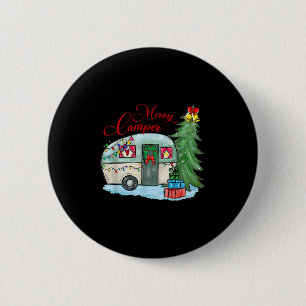 Frohe Camper Weihnachten Santa Camper Caming LKW X Button