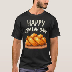 Frohe Challah-Tage Menora Schabbat Chanukka jüdisc T-Shirt