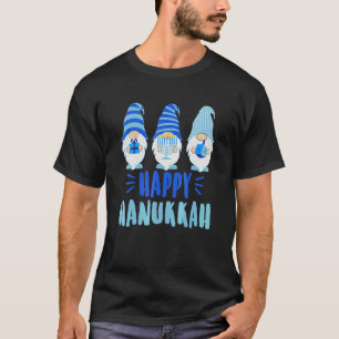 Frohe Chanukka 2022 Gnom Menora Dreidel Kostüm T-Shirt