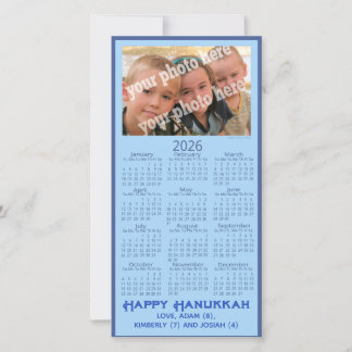 Frohe Chanukka-Foto-2026-Kalenderbild Feiertagskarte