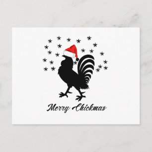 Frohe Chickmas Weihnachtsgebäck Feiertagspostkarte