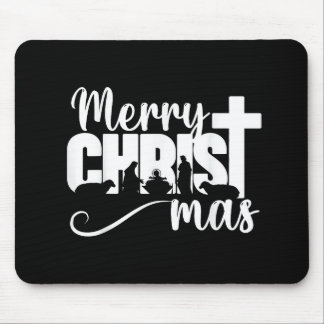 Frohe Christ Mas christlich Weihnachten Jesus Chri Mousepad