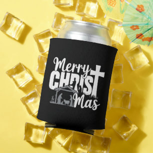 Frohe Christ Mas Christlich Weihnachten Jesus Fami Dosenkühler
