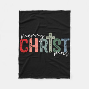 Frohe Christ Mas Christlicher Gott Passendes Weihn Fleecedecke